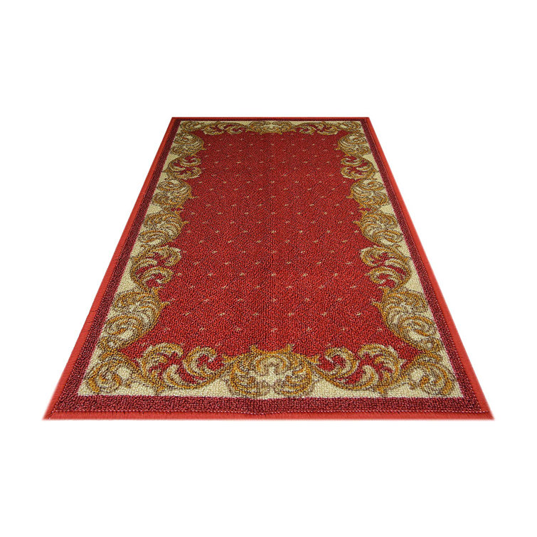 Astoria Grand Goris Traditional Veronica Border Red/Beige Area Rug
